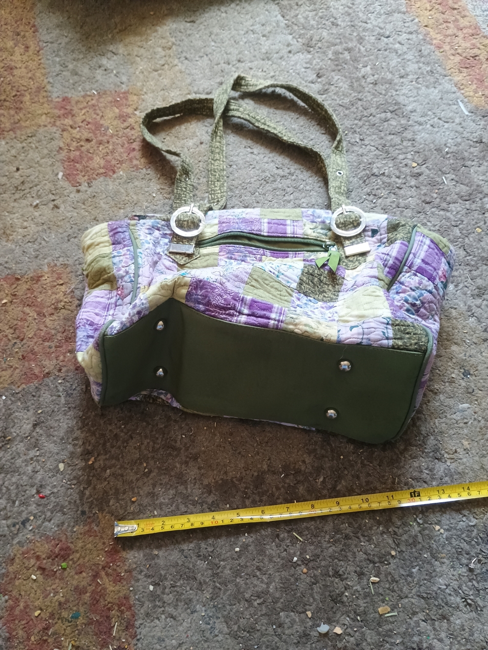 Donna Sharp Lavender Patchwork Shoulder Bag